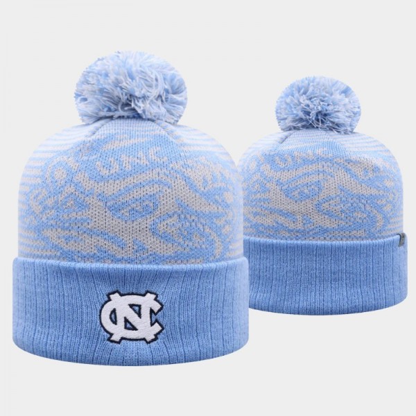 North Carolina Tar Heels Blue Line Up Cuffed Knit Hat