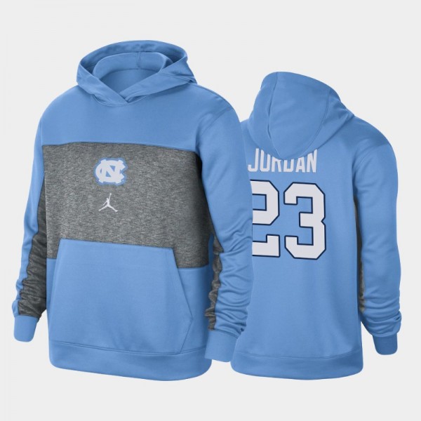 college Basketball North Carolina Tar Heels Michael Jordan #23 Spotlight Performance Pullover Blue Hoodie