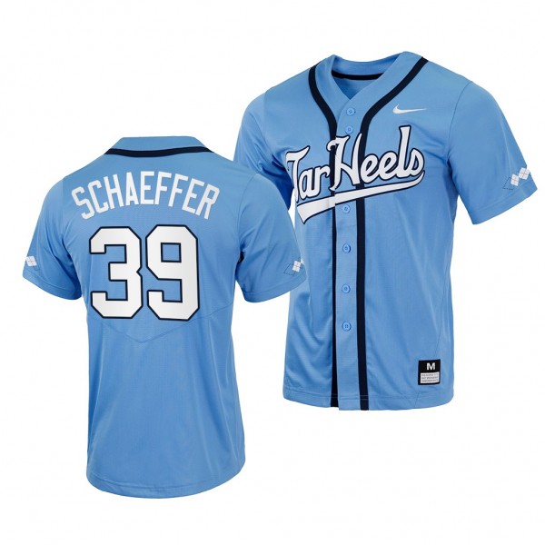 North Carolina Tar Heels Brandon Schaeffer 2022 College Baseball Blue #39 Jersey