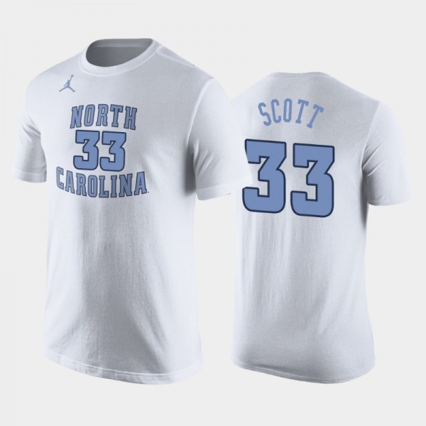 North Carolina Tar Heels College Basketball Charlie Scott #33 Replica Future Star White T-Shirt