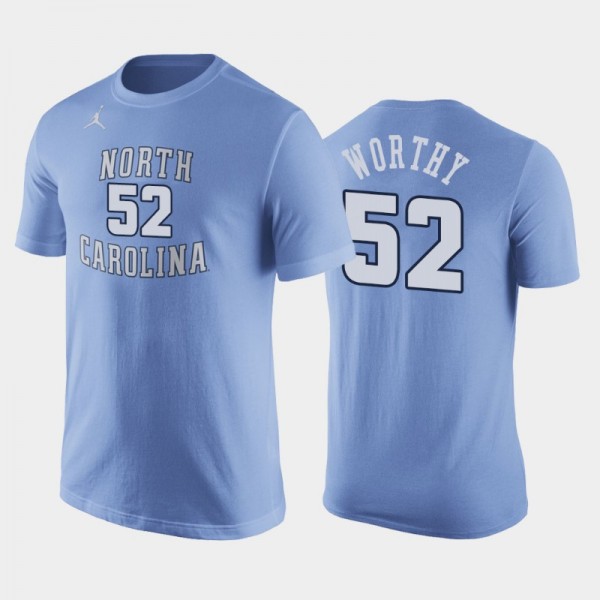 North Carolina Tar Heels College Basketball James Worthy #52 Replica Future Star Blue T-Shirt