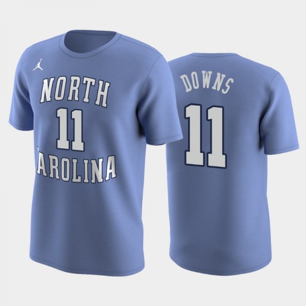 North Carolina Tar Heels College Football Josh Downs #11 Replica Future Star Blue T-Shirt