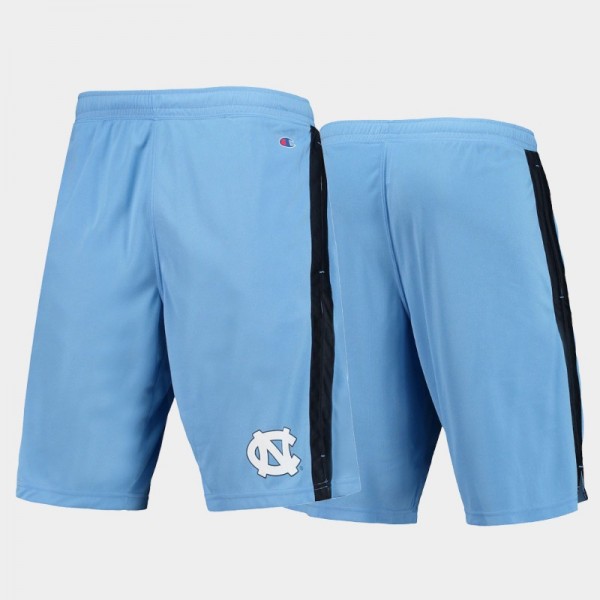 Men's North Carolina Tar Heels College Basketball Side Stripe Blue Shorts
