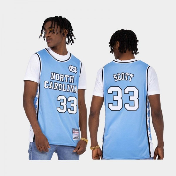 North Carolina Tar Heels Men's Basketball Charlie Scott #33 Blue Alternate Jersey