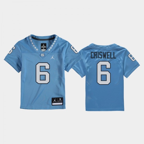 Youth UNC Tar Heels College Football Jacolby Crisw...