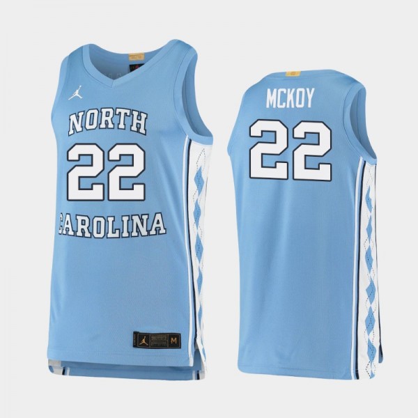 North Carolina Tar Heels Men's Basketball Justin McKoy #22 Carolina Blue Alumni Limited Jersey