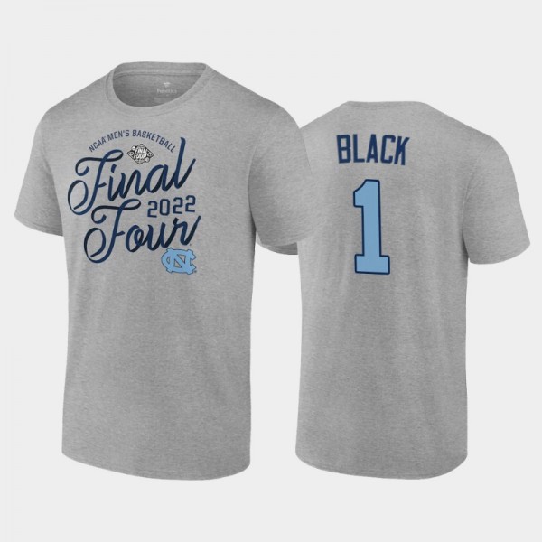 UNC Tar Heels College Basketball #1 Leaky Black gray 2022 NCAA Men's Basketball Final Four Time Out T-Shirt