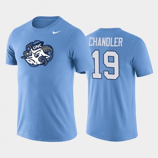 North Carolina Tar Heels College Football #19 Ty Chandler Blue Legend T-Shirt