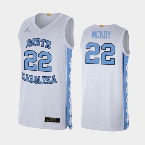 North Carolina Tar Heels Men's Basketball Justin McKoy #22 White Alumni Limited Jersey