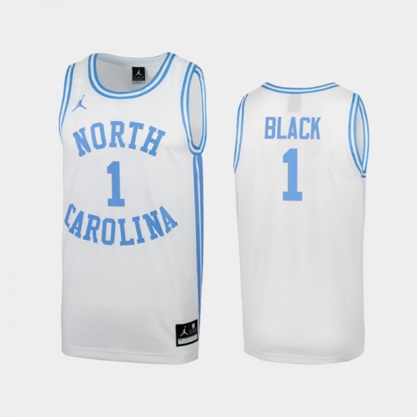 Youth UNC Tar Heels College Basketball Leaky Black #1 White Retro Limited Jersey