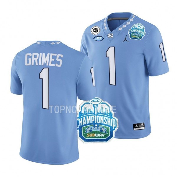 Tony Grimes 2022 ACC Championship Blue College Football Jersey