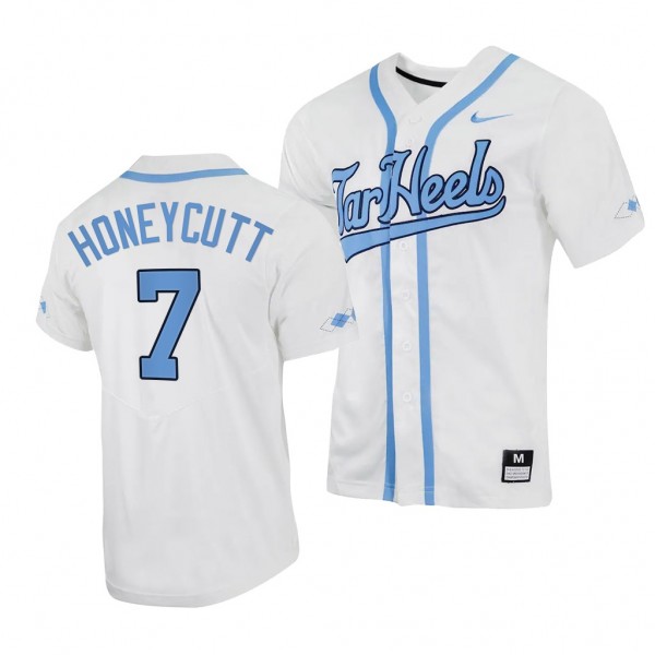 Vance Honeycutt North Carolina Tar Heels #7 White College Baseball Replica Jersey