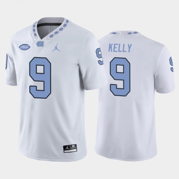 North Carolina Tar Heels College Football #9 Cam'Ron Kelly White Game Replica Jersey